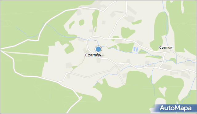 Czarnów gmina Kamienna Góra, Czarnów, mapa Czarnów gmina Kamienna Góra