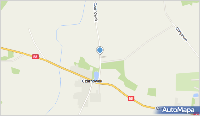 Czarnówek, Czarnówek, mapa Czarnówek