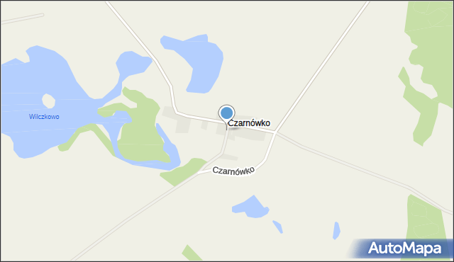 Czarnówko gmina Widuchowa, Czarnówko, mapa Czarnówko gmina Widuchowa