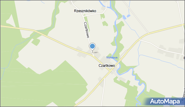 Czartkowo, Czartkowo, mapa Czartkowo