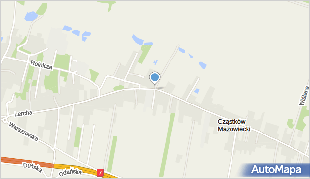 Cząstków Mazowiecki, Cząstków Mazowiecki, mapa Cząstków Mazowiecki
