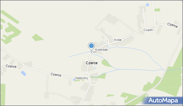 Czerce, Czerce, mapa Czerce