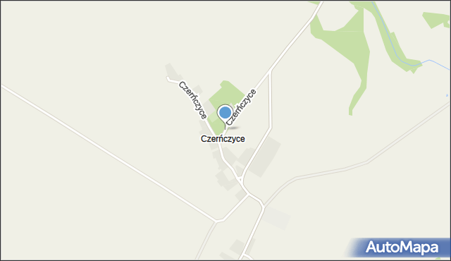 Czerńczyce gmina Grębocice, Czerńczyce, mapa Czerńczyce gmina Grębocice