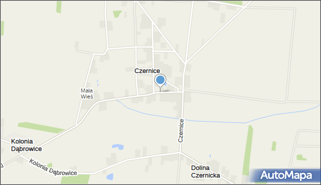Czernice gmina Osjaków, Czernice, mapa Czernice gmina Osjaków