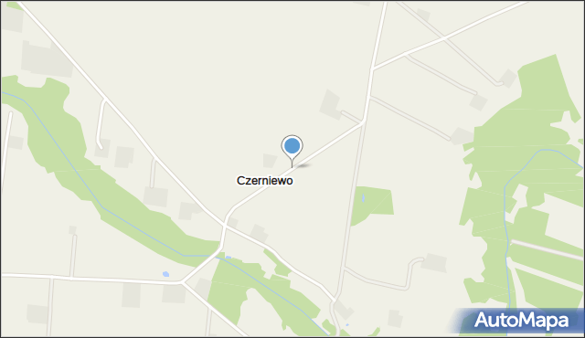 Czerniewo gmina Radzanowo, Czerniewo, mapa Czerniewo gmina Radzanowo
