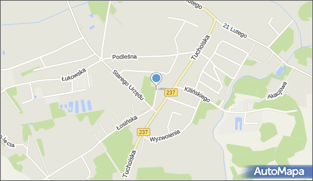 Czersk powiat chojnicki, Czerwonych Maków, mapa Czersk powiat chojnicki