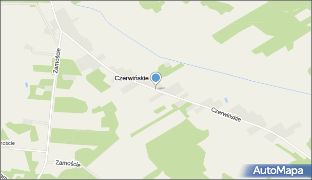 Czerwińskie, Czerwińskie, mapa Czerwińskie