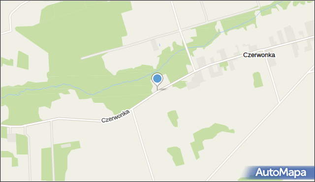 Czerwonka gmina Suchowola, Czerwonka, mapa Czerwonka gmina Suchowola