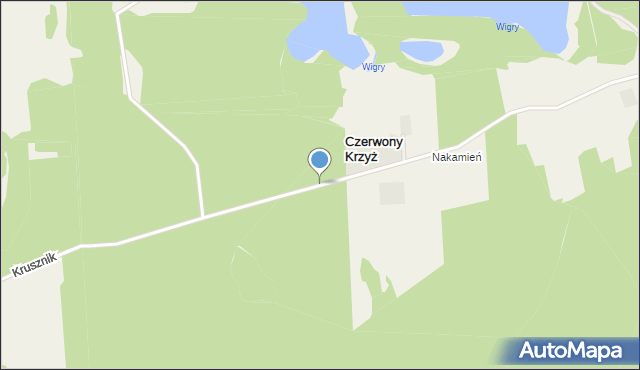 Czerwony Krzyż, Czerwony Krzyż, mapa Czerwony Krzyż