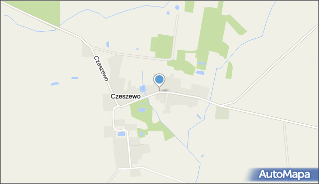 Czeszewo gmina Gołańcz, Czeszewo, mapa Czeszewo gmina Gołańcz