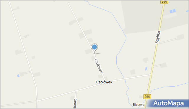 Czołówek, Czołówek, mapa Czołówek