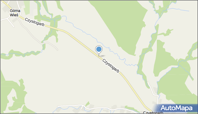 Czystogarb, Czystogarb, mapa Czystogarb