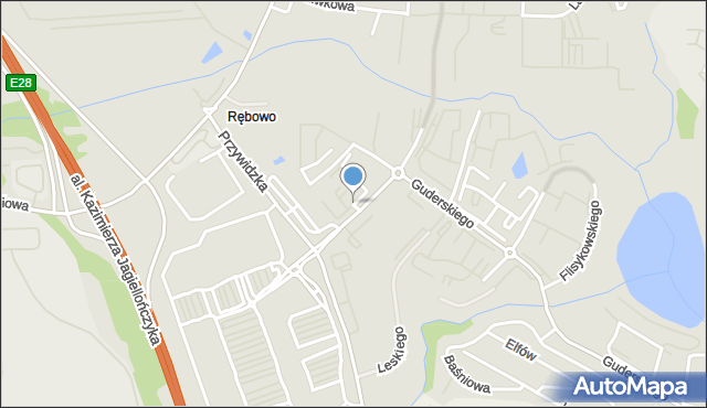 Gdańsk, Czermińskiego Władysława, mapa Gdańska