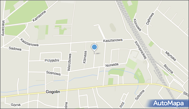 Gogolin powiat krapkowicki, Czosnykowskiego Czesława, mapa Gogolin powiat krapkowicki