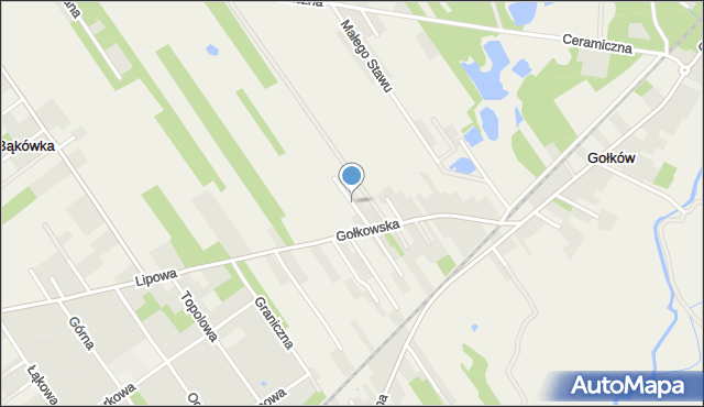 Gołków, Czterolistnej Koniczyny, mapa Gołków