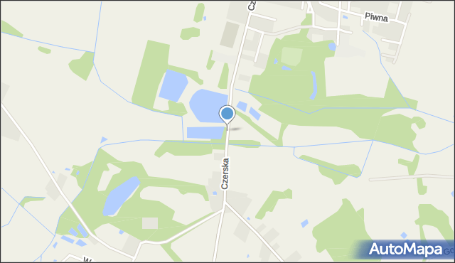 Jasieniec powiat grójecki, Czerska, mapa Jasieniec powiat grójecki