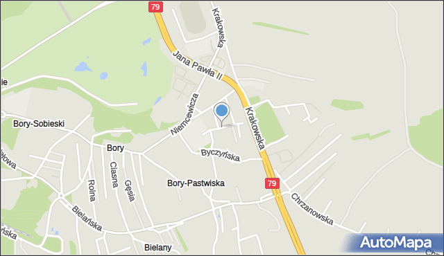 Jaworzno, Czysta, mapa Jaworzno
