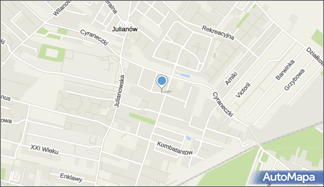 Julianów gmina Piaseczno, Czajki, mapa Julianów gmina Piaseczno