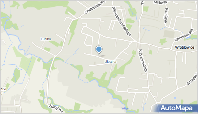 Kraków, Czuchnowskiego Mariana, mapa Krakowa