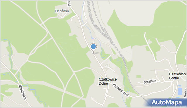 Krzeszowice, Czatkowice Dolne, mapa Krzeszowice