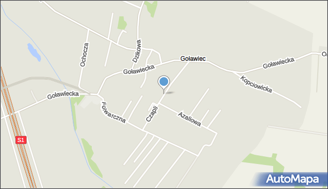 Lędziny powiat bieruńsko-lędziński, Czapli, mapa Lędziny powiat bieruńsko-lędziński