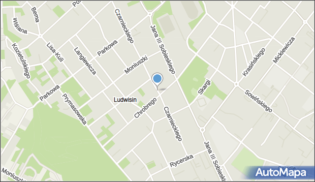 Legionowo, Czarnieckiego Stefana, hetm., mapa Legionowo