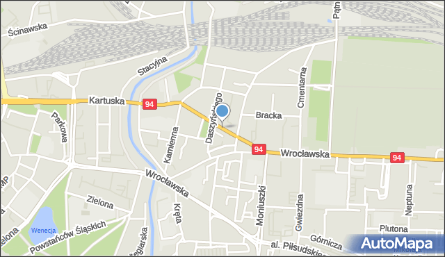 Legnica, Czarnieckiego Stefana, hetm., mapa Legnicy