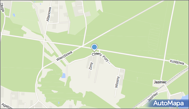 Murowaniec gmina Białe Błota, Cztery Pory Roku, mapa Murowaniec gmina Białe Błota