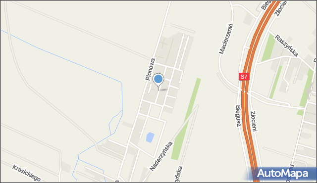 Nowa Wola gmina Lesznowola, Czerwonych Maków, mapa Nowa Wola gmina Lesznowola