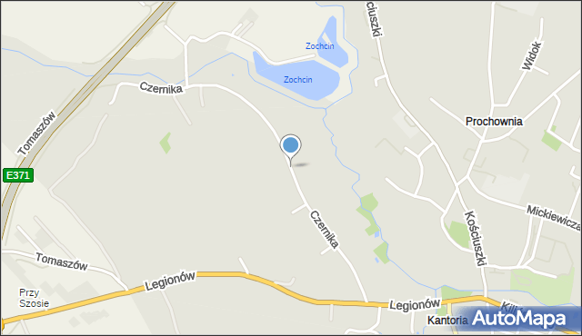 Opatów, Czernika Stanisława, mapa Opatów