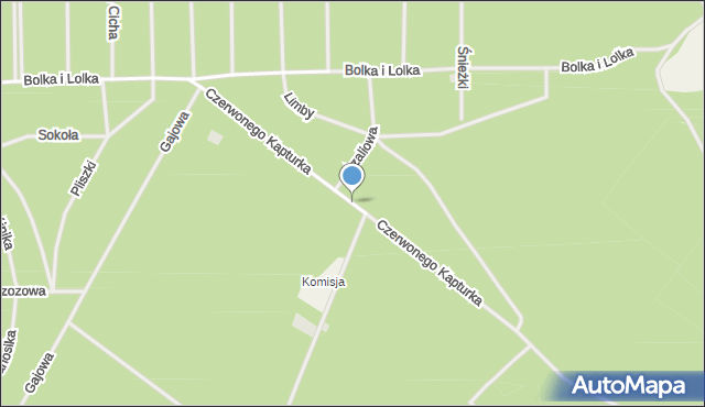 Osiedle Wilga, Czerwonego Kapturka, mapa Osiedle Wilga
