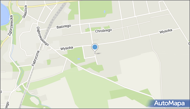 Pieńsk, Czarnieckiego Stefana, hetm., mapa Pieńsk