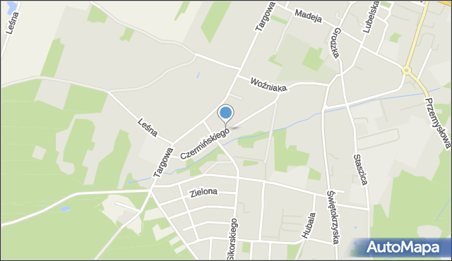 Przysucha, Czermińskiego, mapa Przysucha