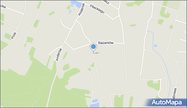 Radomsko, Czyżykowa, mapa Radomsko