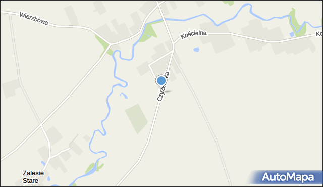Rosochate Kościelne, Czyżewska, mapa Rosochate Kościelne