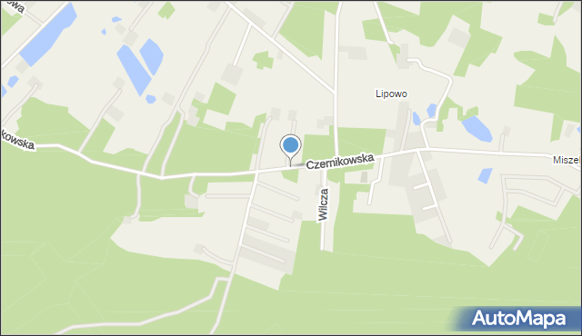 Sąsieczno gmina Obrowo, Czernikowska, mapa Sąsieczno gmina Obrowo