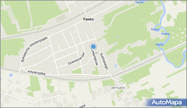 Skierniewice, Czwartaków, mapa Skierniewic