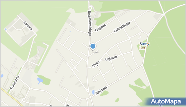 Suchy Las powiat poznański, Czarnieckiej Ewy, mapa Suchy Las powiat poznański