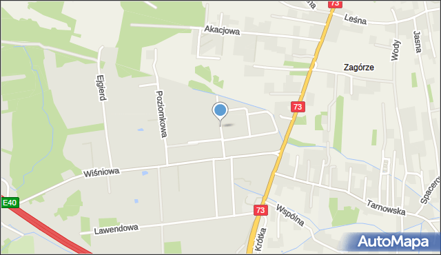 Tarnów, Czereśniowa, mapa Tarnów