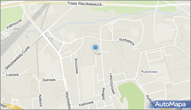 Toruń, Czereśniowa, mapa Torunia