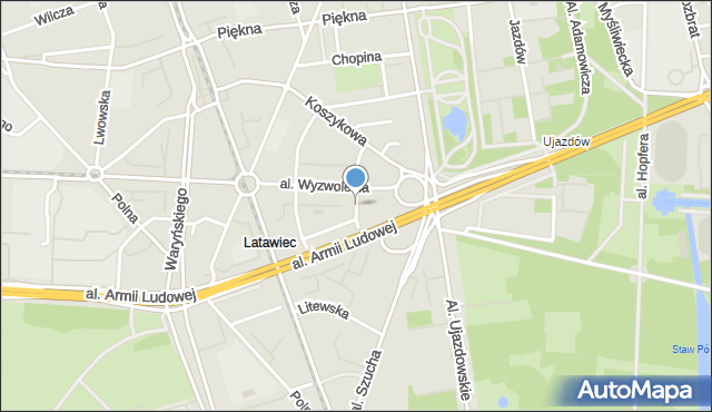 Warszawa, Czerwijowskiego Faustyna, mapa Warszawy