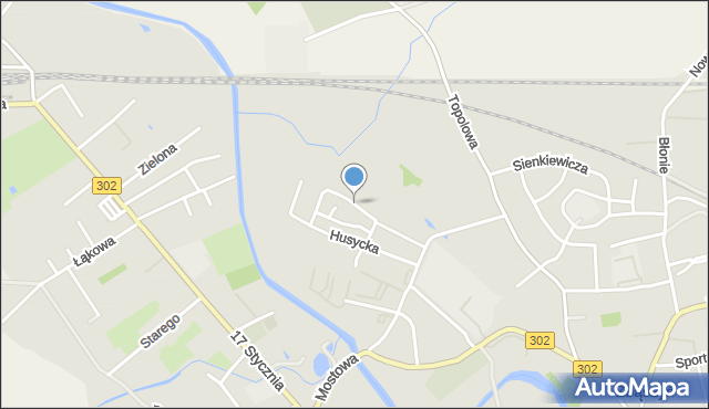 Zbąszyń, Czechowica, mapa Zbąszyń
