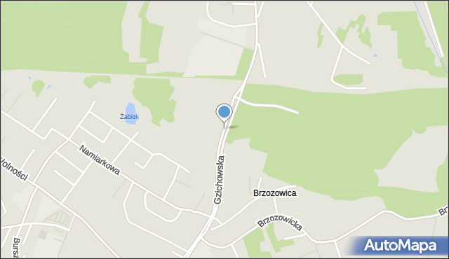 Będzin, Dawna Świerczewskiego Karola, gen., mapa Będzin