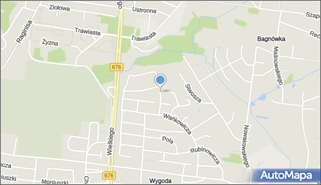 Białystok, Dawna Gorkiego Maksyma, mapa Białegostoku