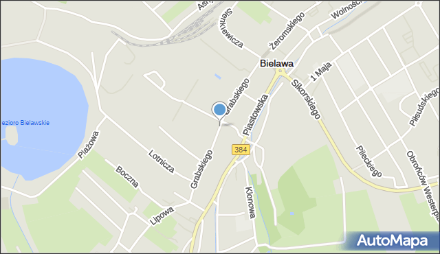 Bielawa powiat dzierżoniowski, Dawna Hempla Jana, mapa Bielawa powiat dzierżoniowski