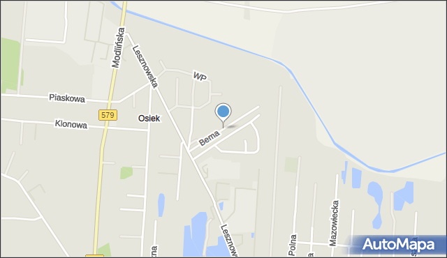 Błonie powiat warszawski zachodni, Dawna Trojańczyka, mapa Błonie powiat warszawski zachodni