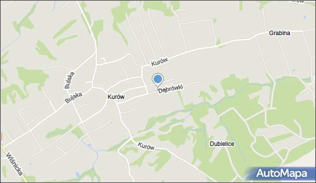 Bochnia, Dąbrówki, mapa Bochni