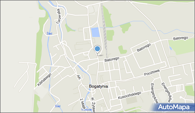 Bogatynia, Daszyńskiego Ignacego, mapa Bogatynia