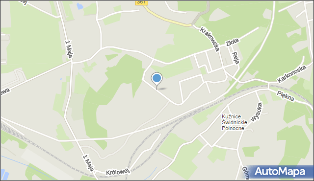 Boguszów-Gorce, Dawna 22 Lipca, mapa Boguszów-Gorce