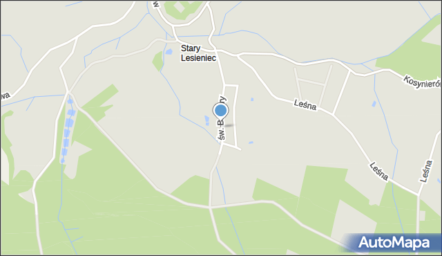 Boguszów-Gorce, Dawna Sawickiej Hanki, mapa Boguszów-Gorce